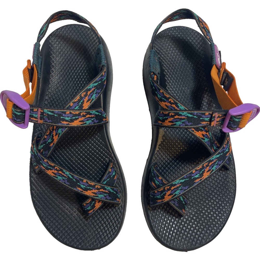 Chaco Z/2 Classic Hiking Sandals Multicolor Straps Vibram Soles Mens 9 Womens 10